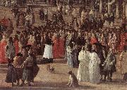 CARLEVARIS, Luca The Reception of Cardinal Cesar d Estrees (detail) oil painting artist